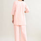 Joban Fashion Peach Pink Cotton Coord Set - Swadesiicart