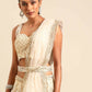 House of Panchhi Cream Net Sequins and Zarkan embroidery Lehenga choli & Dupatta | Swadesiicart