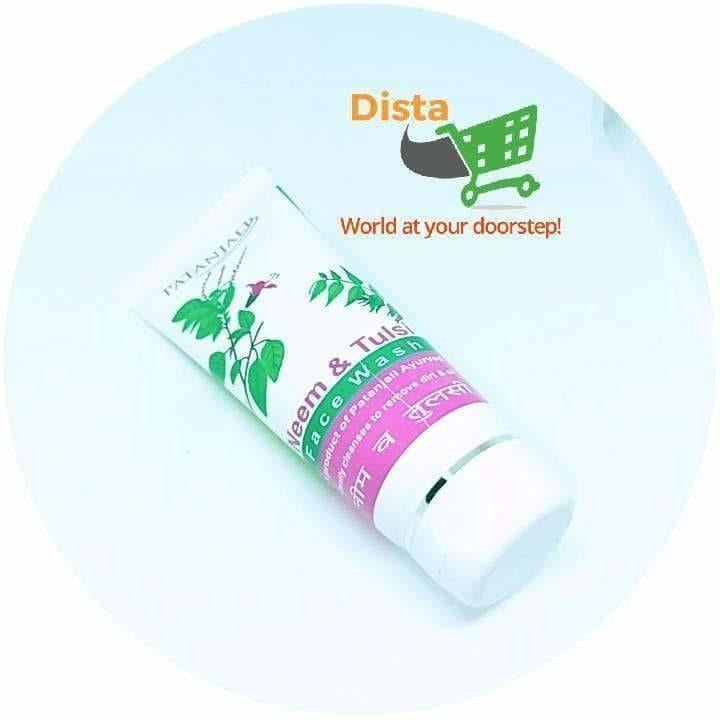 Patanjali Neem Tulsi Face Wash | Ayurvedic Antibacterial Face Wash for Acne & Clear Skin - Swadesiicart