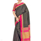 Mimosa Women's Banarasi Silk Black Saree | Swadesiicart