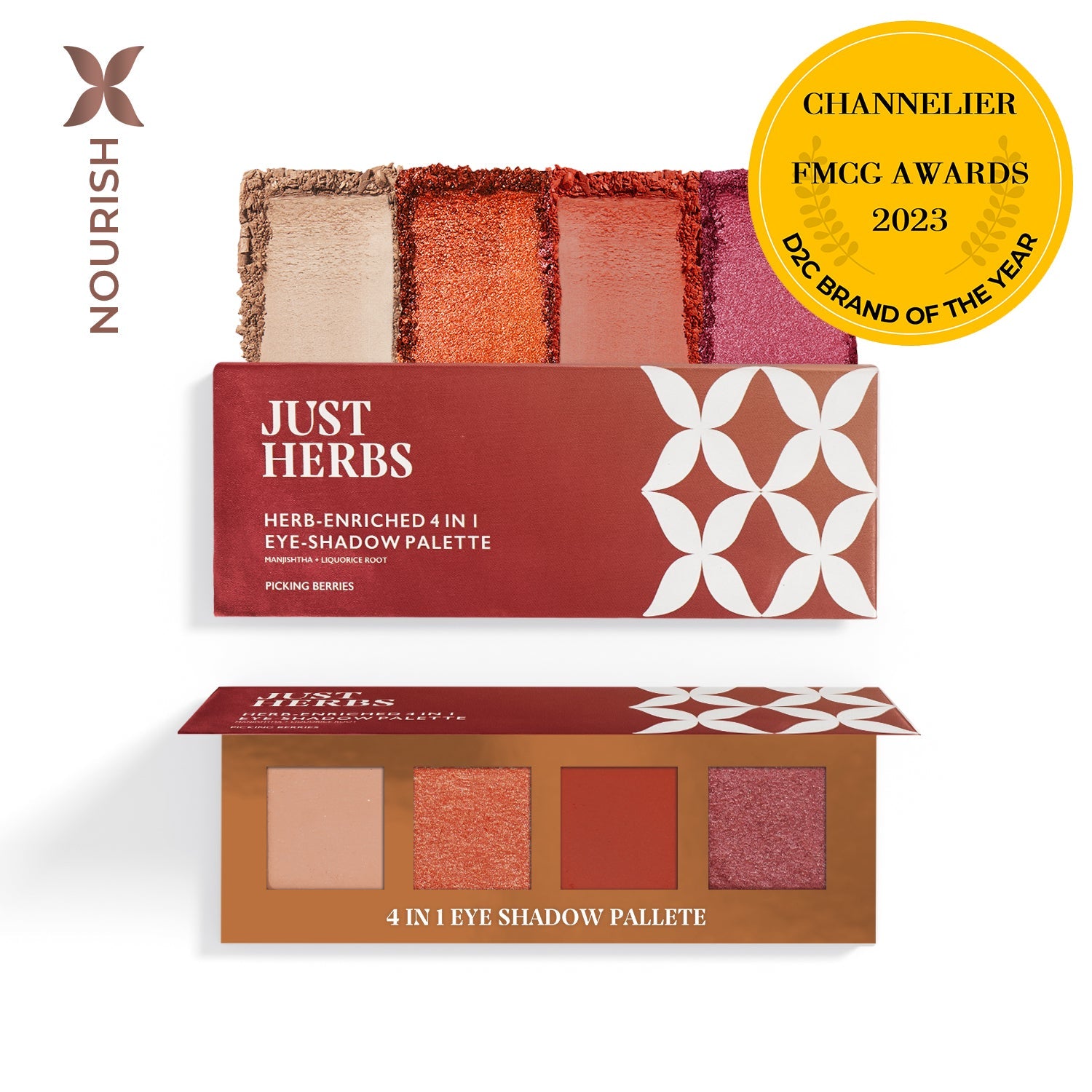 Herb Enriched 4-in-1 Eye-shadow Palette with Manjishtha and Liquorice Root (Copy)