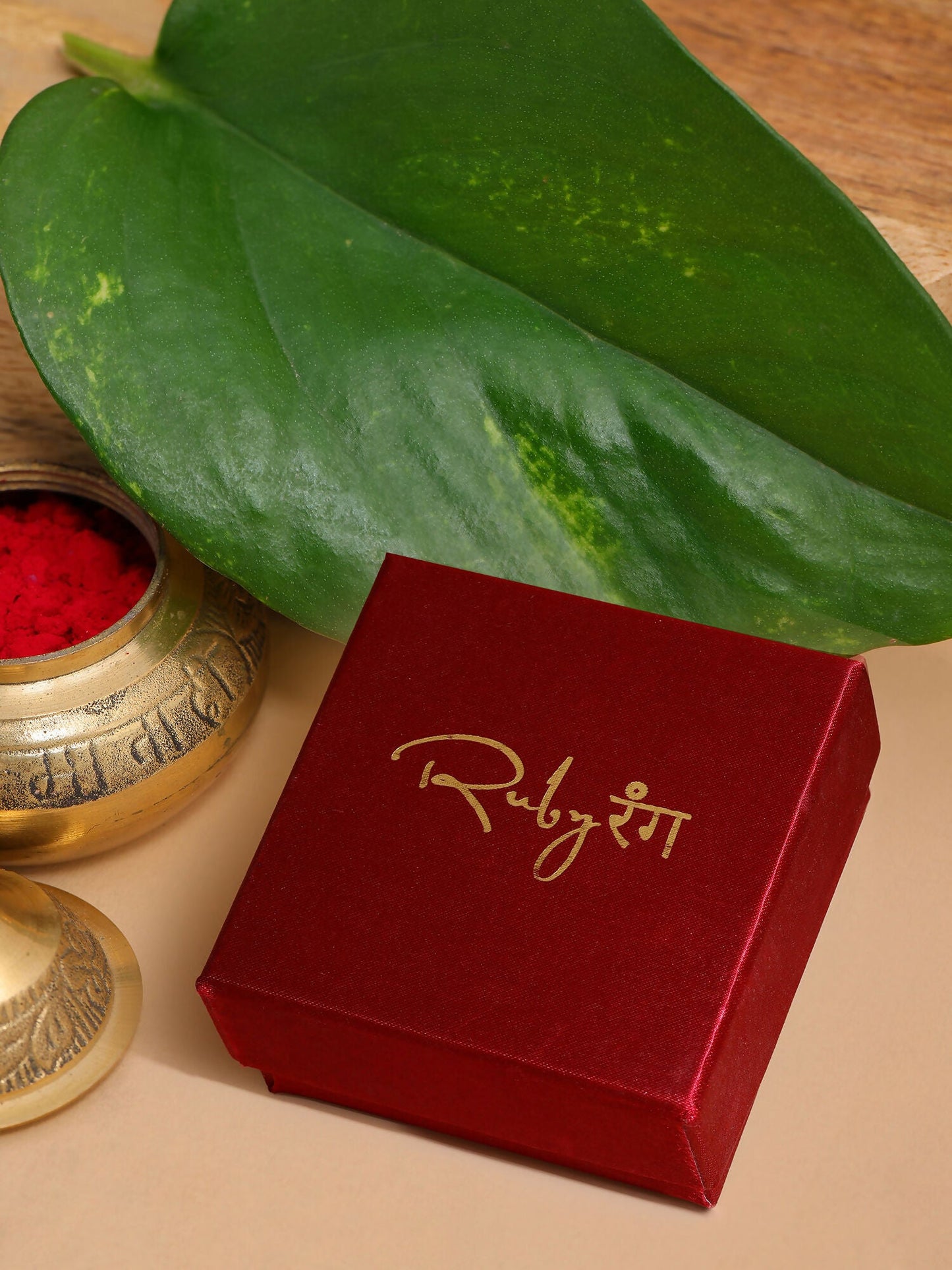 Ruby Raang Traditional Gold Earrings | Swadesiicart