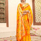 Shree Shyam Fashion Silk Blend Yellow Saree