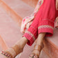 Yufta Pink Embroidered shrug Crop top co ord set - Swadesiicart