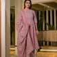 Yufta Pink Floral Print Cotton Anarkali Style Kurta With Trousers With Dupatta Set - Swadesiicart