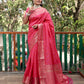 Lorenvalley Premium Bandhej Patola Silk Sarees with kanchi Borders and Contrast Zari Weaving borders Saree - Pink - Swadesiicart