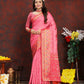 Lorenvalley Fashion Pink Organza Silk Woven Design with Rich Meenakari Weaving Pallu Saree - Swadesiicart