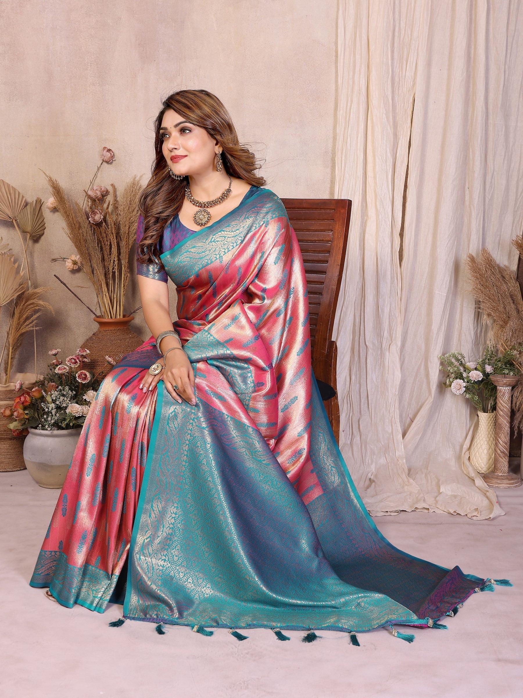 Anaita Banarasi Tissue Silk Saree