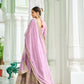 Lorenvalley Fashion Pink Faux Georgette with Embroidered work Anarkali Gown with Dupatta - Swadesiicart