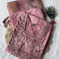 Lorenvalley Fashion Pink Roman Silk Hand Work Kurta Pant with Dupatta - Swadesiicart