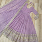 Lorenvalley Fashion Pink Faux Georgette with Embroidered work Anarkali Gown with Dupatta - Swadesiicart