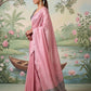 Anaita Pink Tissue Saree With Blouse