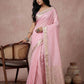 Anaita Pink Cotton Saree With Blouse