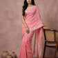 Anaita Pink Cotton Saree With Blouse