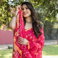 Anaita Pink Woven Design Pure Bandhej Silk Saree With Blouse