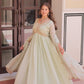 Lorenvalley Fashion Pista Star Georgette with Beads & Sequins Multi Embroidered work Anarkali Gown with Dupatta - Swadesiicart