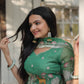 Lorenvalley Pista Gold Coin Fabric with Sequins and Thread Embroidered work Lehenga Choli with Dupatta | Swadesiicart