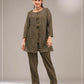Anaita Mehendi Faux Georgette Readymade 2 Piece Set with Embroidery Work