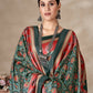 Aayaa Designer Winter Collection Printed Saree With Shawl - Multi Color