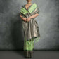 Vishnu Weaves Women's Pista Tussar Silk Zari Woven Saree with Blouse - Swadesiicart