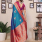 Joban Fashion Banarasi Royal Blue Small Butti Soft Silk Saree | Swadesiicart