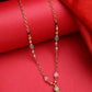 NVR Women's Multicolor Gold-Polished Minimal Chain - Swadesiicart