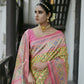 Vishnu Weaves Women's Yellow Paithani Silk Saree with Blouse - Swadesiicart