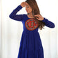 Joban Fashion Royal Blue Kurta Set Chanderi Sequence Embroidery Work - Swadesiicart