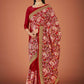 Vamsee Maroon Organza Saree - Swadesiicart