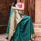 Joban Fashion Green Banarasi Katan Pure Handloom Banarasi Silk Saree | Swadesiicart
