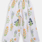 Ahalyaa Off White Cotton Printed Kids Top and Palazzo With Net Jacket For Girls | Swadesiicart