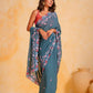 Vamsee Priya Blue Georgette Silk Saree - Swadesiicart