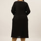 Yufta Black Embroidered Kurta Plus Size Women - Swadesiicart