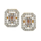 Golden Diamond Studs- Ruby Raang | Swadesiicart