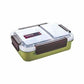 Stainless Steel Lunch Box Removable Stainless Steel in 2 Compartments - Swadesiicart