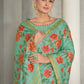 Sea Green Rangkat Tussar Silk Woven Design Saree with Unstitched Blouse - Mohmanthan Eshani | Swadesiicart