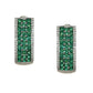 Green Hoops Earrings- Ruby Raang | Swadesiicart