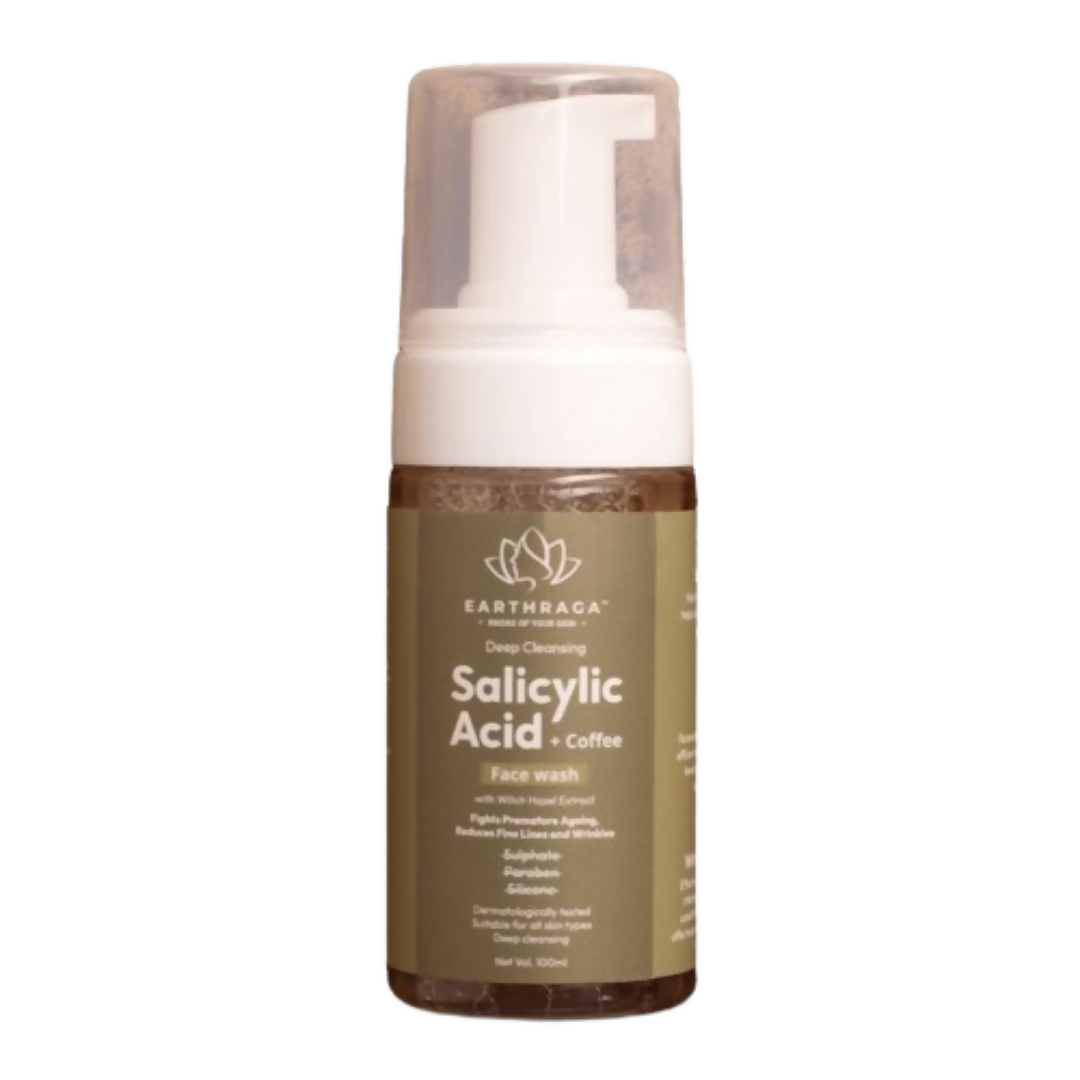 Earthraga Deep Cleansing Salicylic Acid And Coffee Foaming Face Wash | Swadesiicart