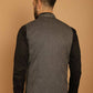 Even Apparels Nehru Jacket With Welt Pockets - Grey | Swadesiicart