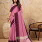 Shree Shyam Fashion Rani Pink Linen Saree
