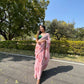 Vamsee Pink Chiffon Designer Saree - Swadesiicart