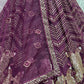 Jyoti Fashion Women's Purple Bridal Net Fancy Foil & Sequins with Multi Thread Embroidered Wedding Lehenga Choli | Swadesiicart