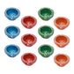Tied Ribbons Red Blue Pack of 12 Handcrafted Terracotta Clay Oil Diya | Swadesiicart