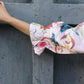 Women's Partywear Designer White & Multi Muslin co-ord set - Stylishta - Swadesiicart