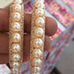 Mominos Fashion Trendy Gold Plated American Diamond & Pearls Design Bangles Online