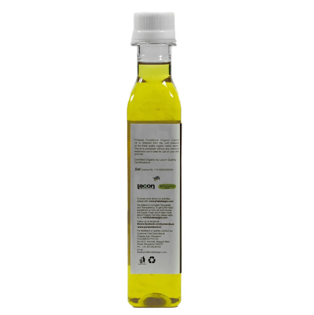Pure & Sure Organic Castor Oil - Swadesiicart