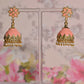 Orange Partywear Ethnic Enamel Small Jhumki Earrings By House of Ree - Swadesiicart