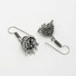 NVR Women's White Silver-Plated Choke Oxidized Necklace with Jhumka Earrings - Swadesiicart