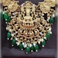 Jewel City Exquisite Traditional Gold-Plated Necklace Set with Emerald Beads | Swadesiicart