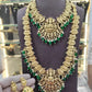 Jewel City Exquisite Traditional Gold-Plated Necklace Set with Emerald Beads | Swadesiicart